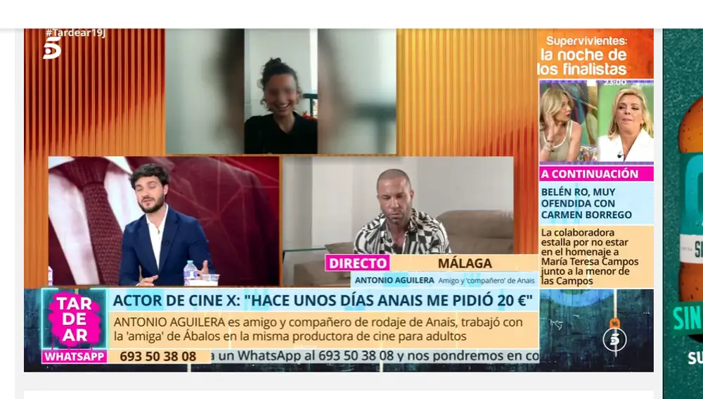 Antonio Aguilera, compañero de trabajo de Anais, "amiga" de Ábalos, en "TardeAR"