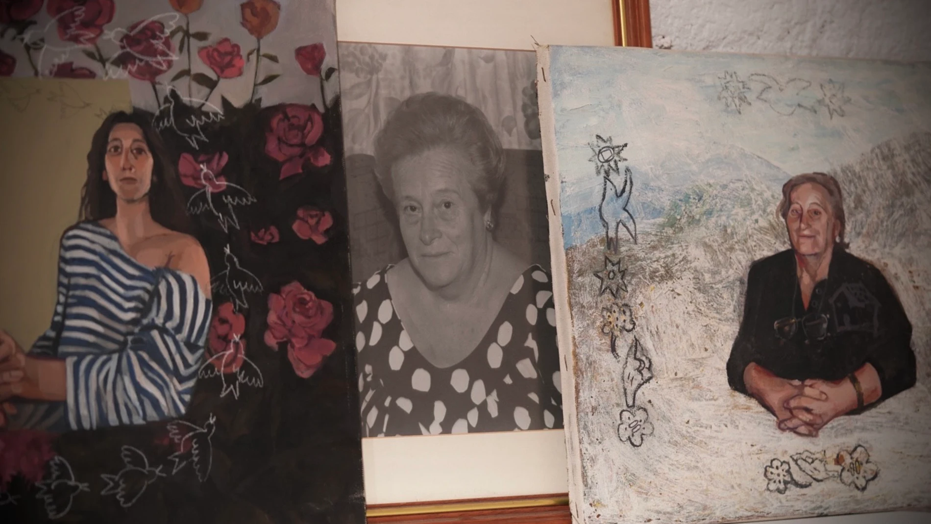 Cuadros de Marina Ruiz y Amalia Bartet en La Madriguera
