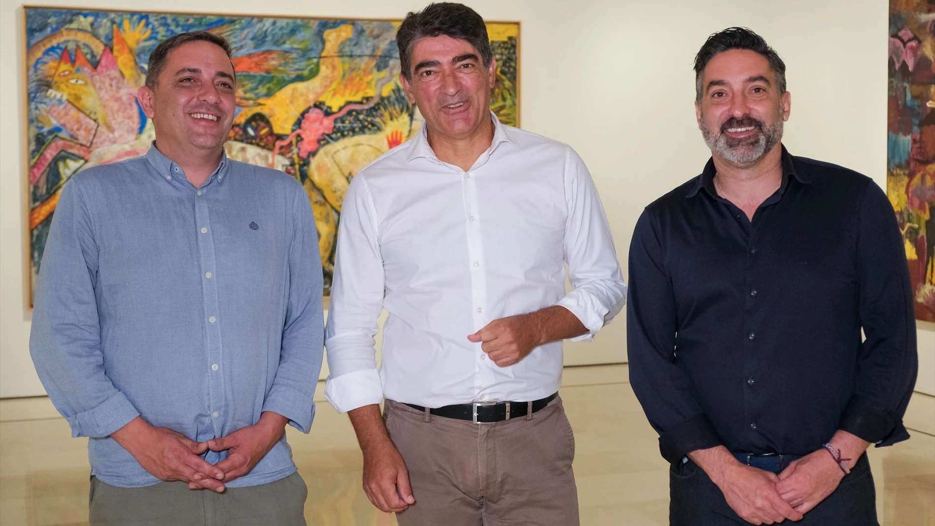 El gerente del Museo Carmen Thyssen Málaga, Javier Ferrer, y el director general de Coanfi, Sergio Angusto
