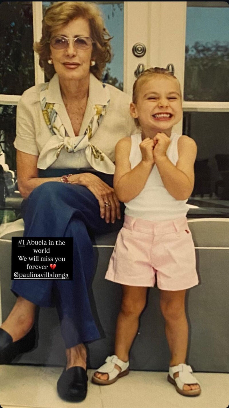 Story de Adriana Abascal dedicado a su madre