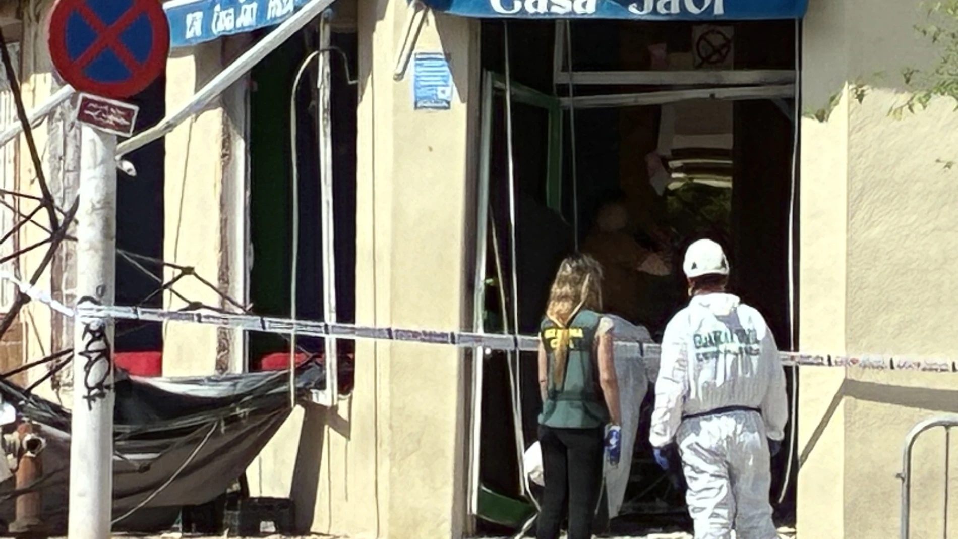 El bar Casa Javi donde ocurrió la explosión este jueves en San Pedro del Pinatar, Murcia