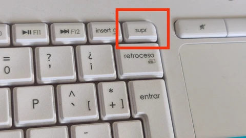 Sin duda, la tecla suprimir es una de las más empleadas del teclado