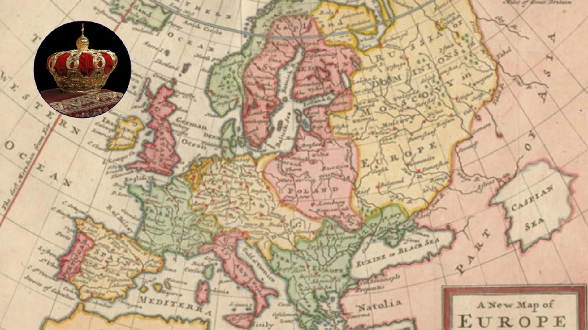 Mapa antiguo de Europa