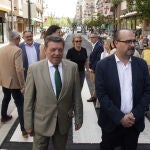 Luis Miguel González Gago y Marco Morala visitan las obras realizadas en Ponferrada