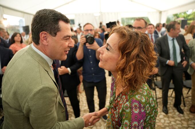 Juanma Moreno y María Jesús Montero