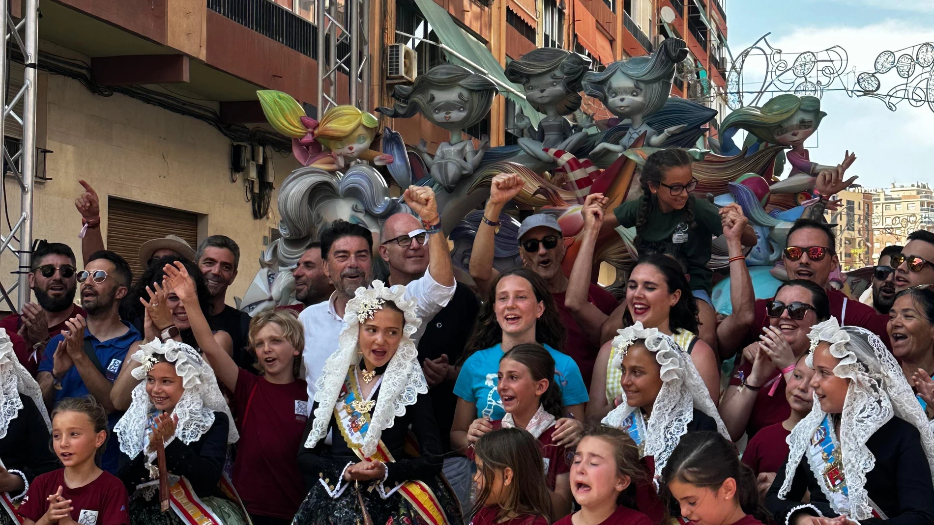 La hoguera Florida-Portazgo, primer premio en categoría infantil