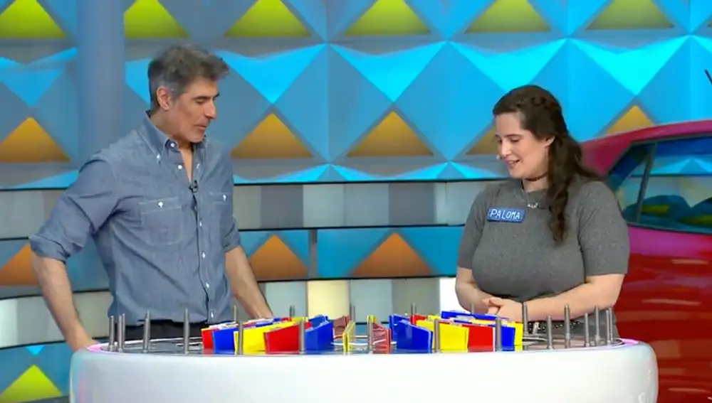 Captura de Paloma y Jorge Fernández en 'La Ruleta de la Suerte'