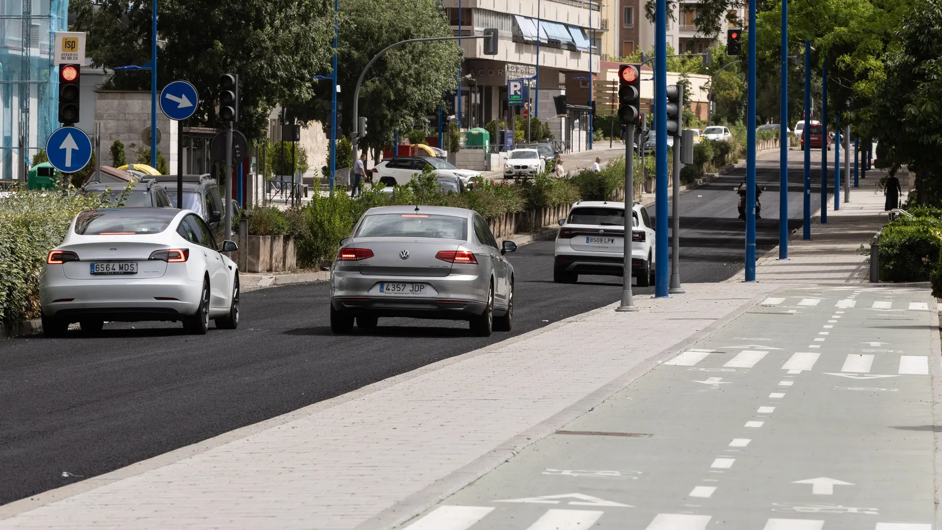 Reabierto al tráfico los dos carriles del Paseo Isabel la Católica en dirección al Paseo de Zorrilla
