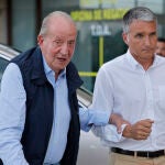 El rey emérito Juan Carlos I en Sanxenxo