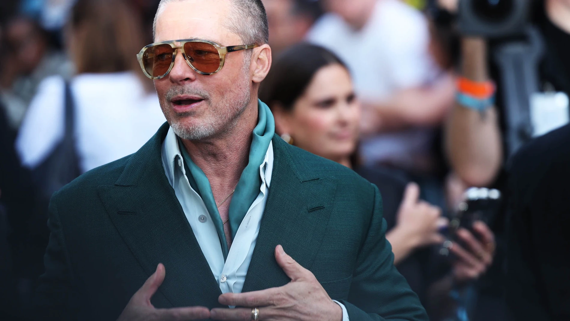 LONDON (United Kingdom), 23/06/2025.- US actor and cast member Brad Pitt attends the European premiere of 'F1 The Movie' at Cineworld in Leicester Square in London, Britain, 23 June 2025. (Cine, Reino Unido, Londres) EFE/EPA/NEIL HALL