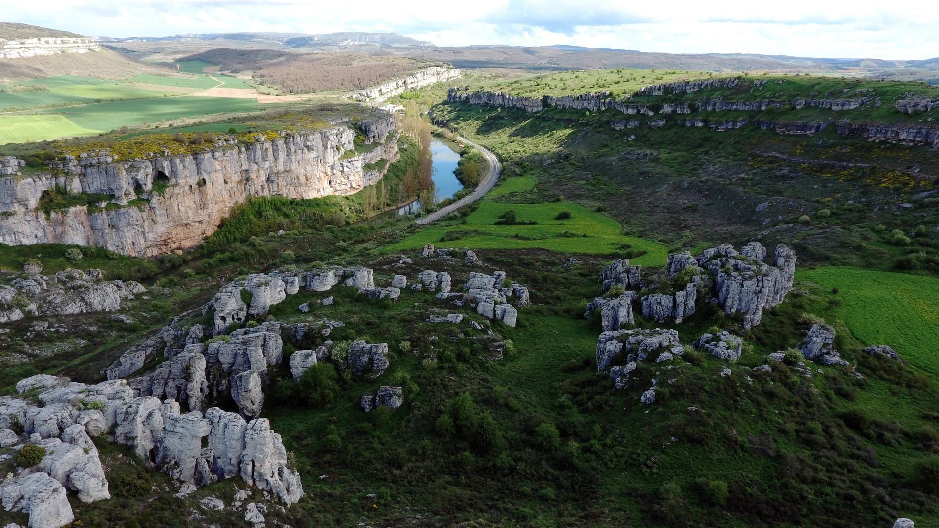 Cañón de la Horadada, en las Tuerces, dentro del Geoparque de Las Loras