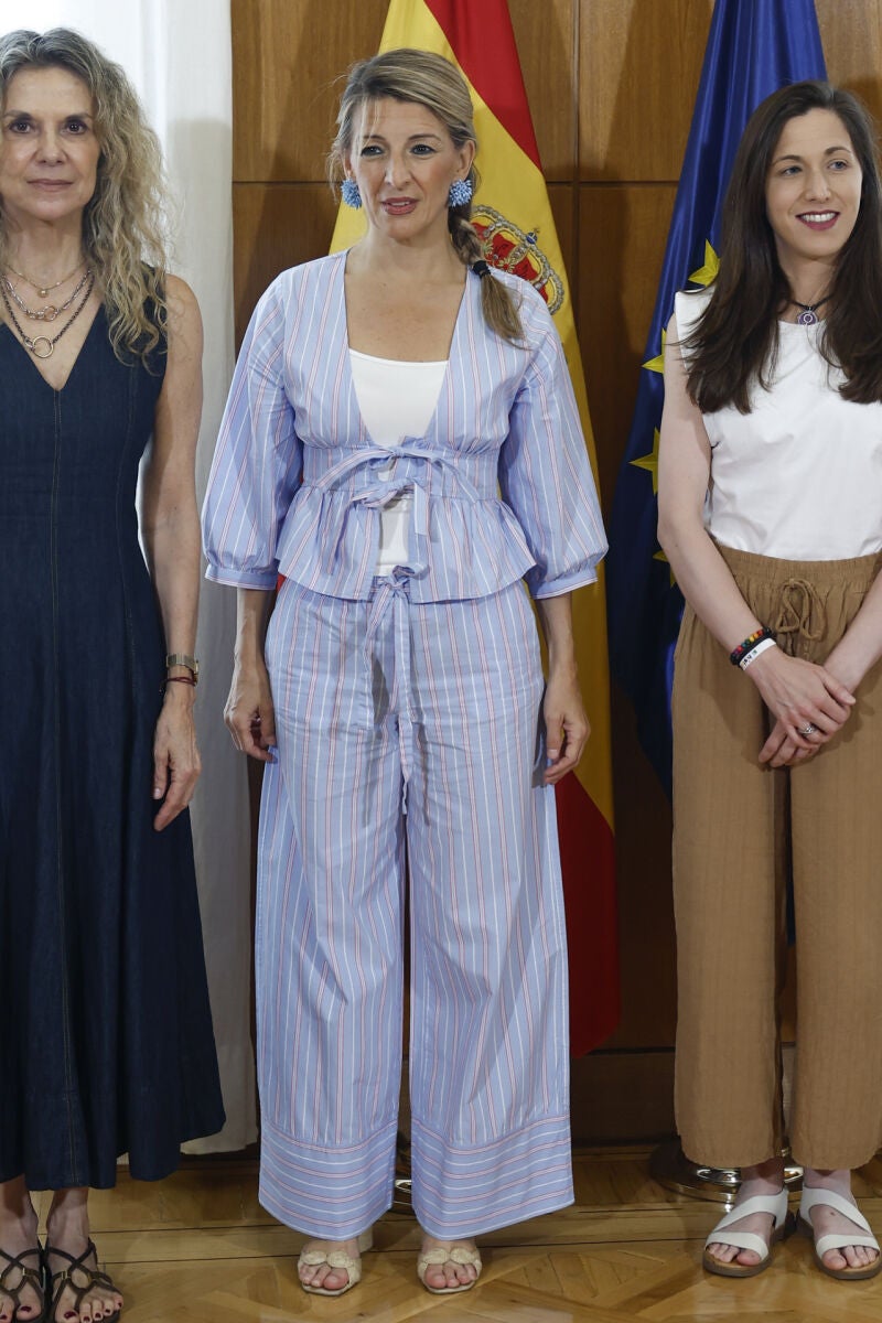 El look pijamero de Yolanda.