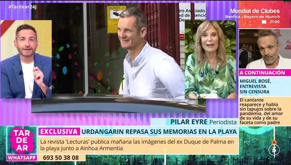 Captura de Frank Blanco y Pilar Eyre en 'TardeAR'