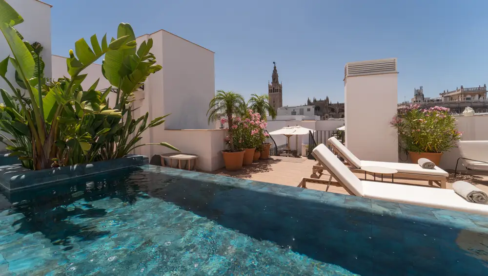 Piscina con vistas a la Giralda, Terraza 1912