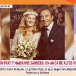 Marianne recuerda en 'Y ahora Sonsoles' su historia de amor con Joaquín Prat: "Un señor separado y con dos hijas"