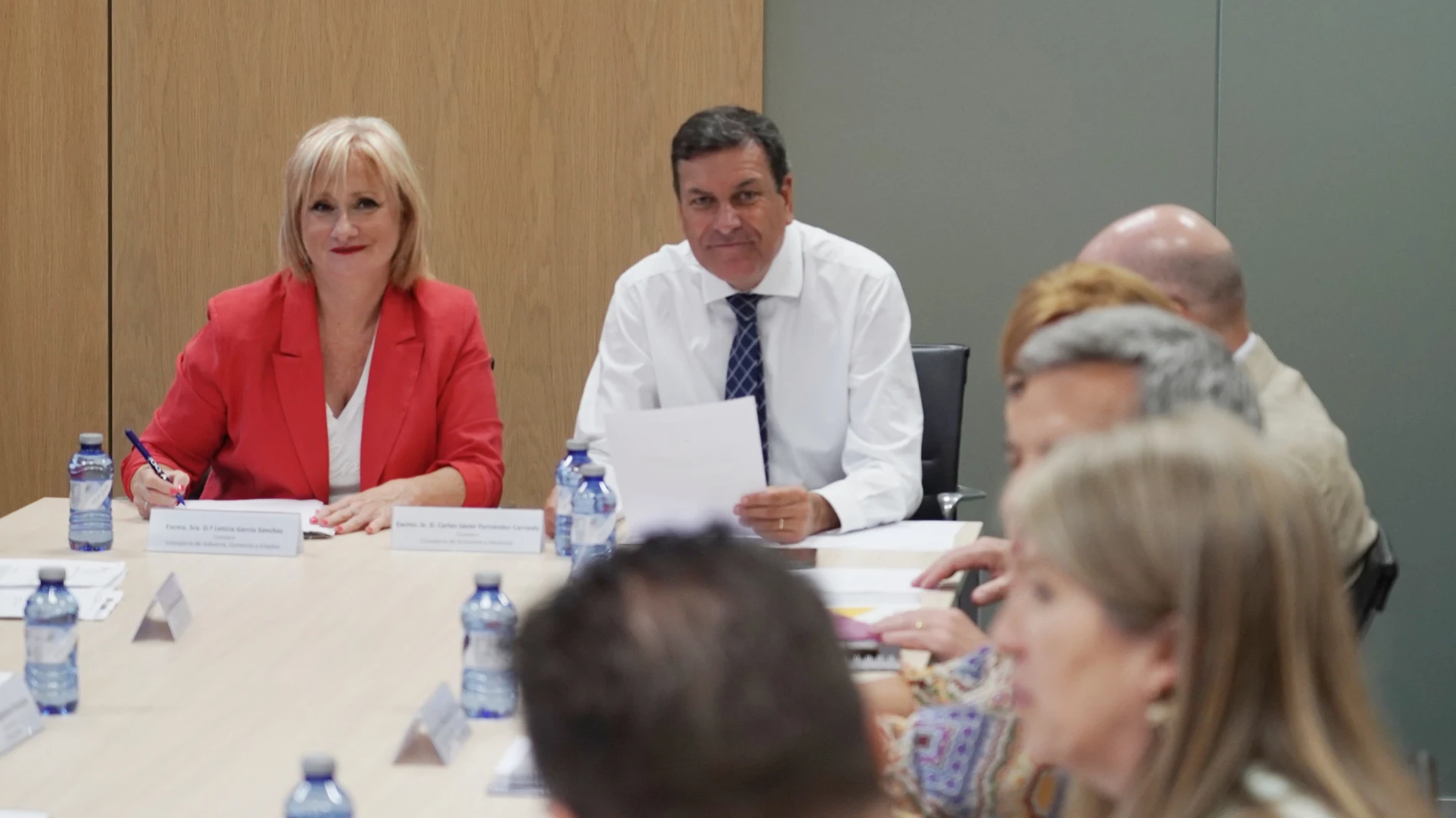 Fernández Carriedo y Leticia García presiden la Mesa de la Automoción