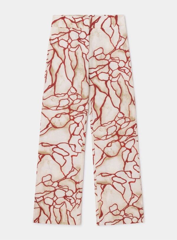 Pantalones estampados.