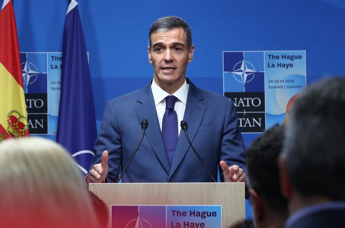 Rueda de prensa de Pedro Sánchez tras la cumbre de la OTAN celebrada en La Haya