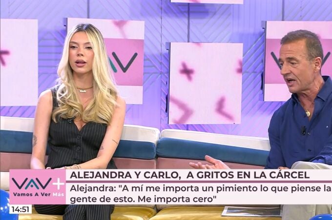 Alejandra Rubio y Alessandro Lequio en "Vamos a ver"
