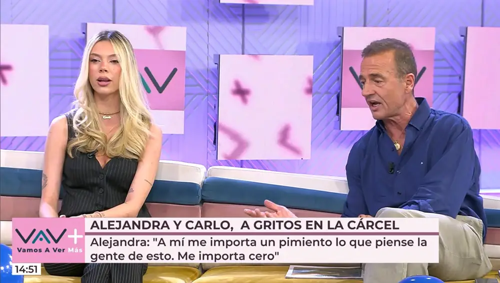 Alejandra Rubio y Alessandro Lequio en "Vamos a ver"