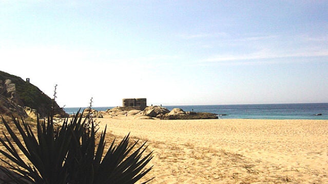 Playa del búnker, en Cádiz