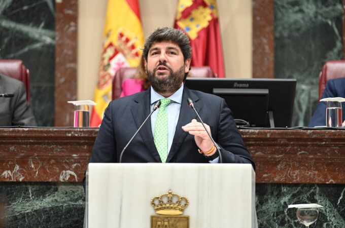 El presidente regional, López Miras, en el Debate de Estado de la Región