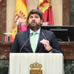 El presidente regional, López Miras, en el Debate de Estado de la Región