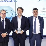 Javier Arcos, junto a Francisco Marhuenda y Sergio Alonso