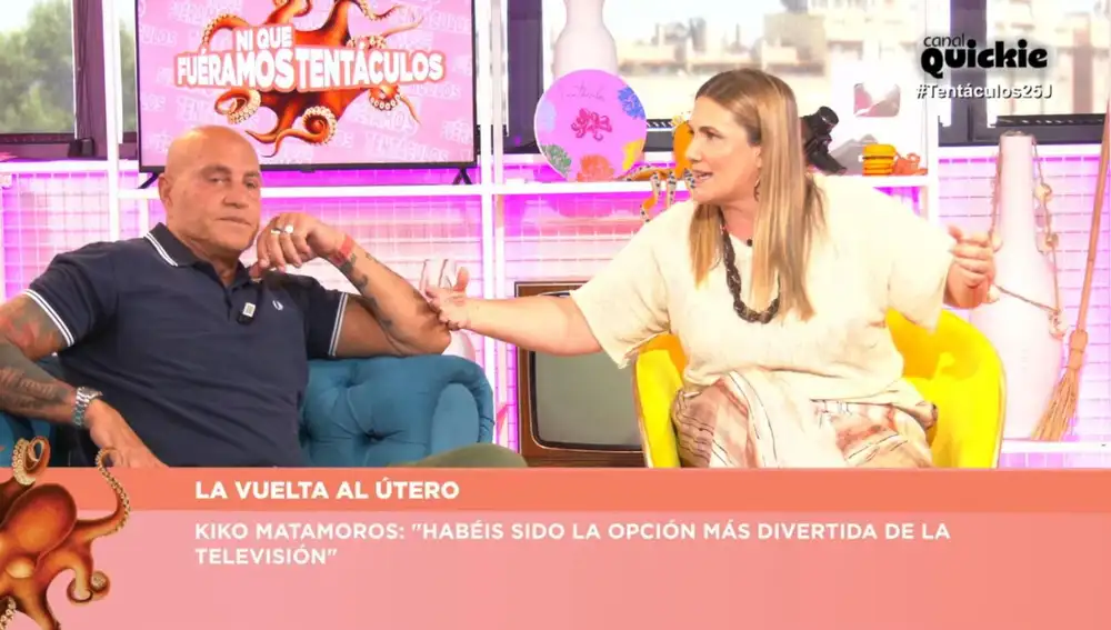 Captura de Kiko Matamoros y Carlota Corredera en 'Tentáculos'
