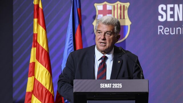 Fútbol.- Joan Laporta: "No tenemos mala relación con el Athletic, cada uno que se ocupe de lo suyo"