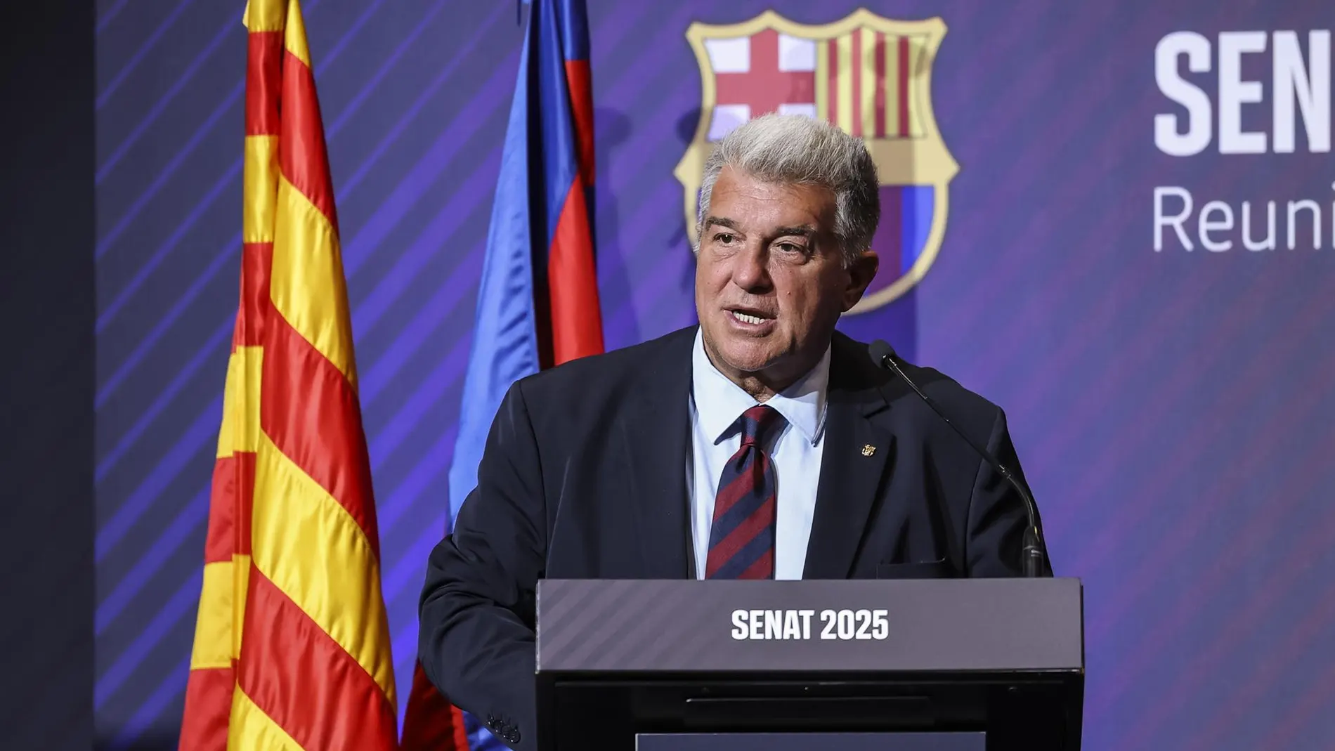 Fútbol.- Joan Laporta: "No tenemos mala relación con el Athletic, cada uno que se ocupe de lo suyo"