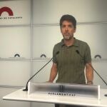 El portavoz de los Comuns en el Parlament, David Cid