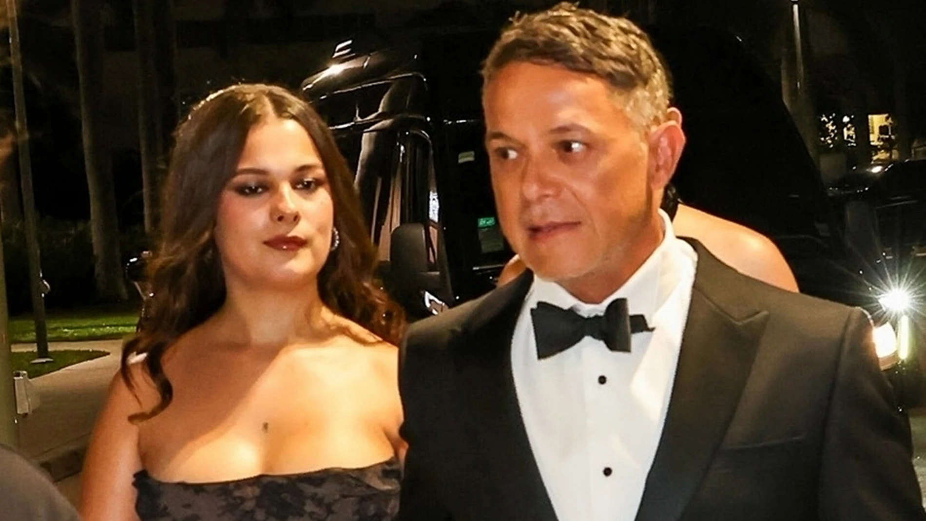 Alejandro Sanz junto a su hija Manuela