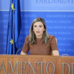 La portavoz del grupo socialista en el Parlamento andaluz, María Márquez