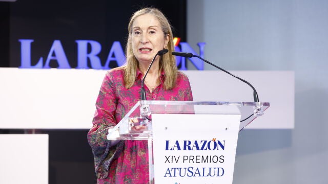Ana Pastor durante su discurso de agradecimiento