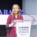 Ana Pastor durante su discurso de agradecimiento