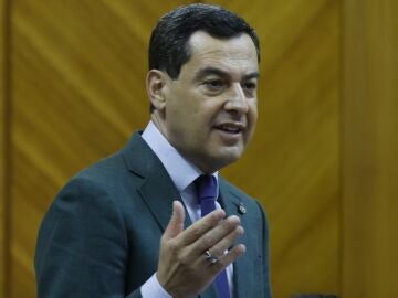 El presidente de la Junta de Andalucía, Juanma Moreno