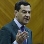 El presidente de la Junta de Andalucía, Juanma Moreno