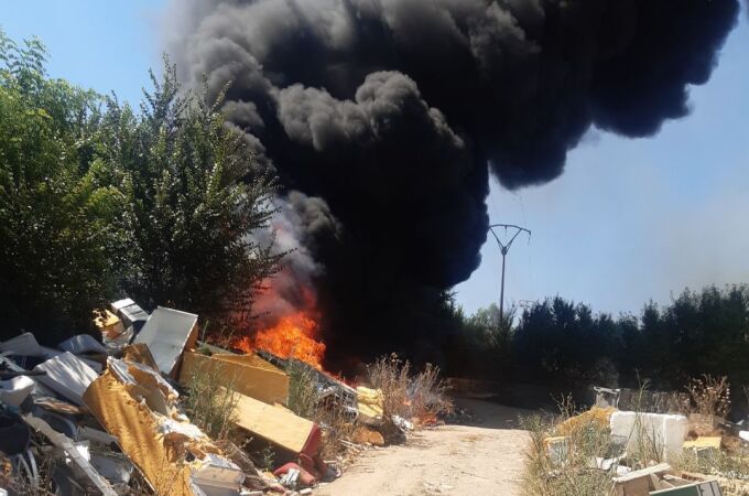 Incendio en el Cerro de los Palos (Toledo)