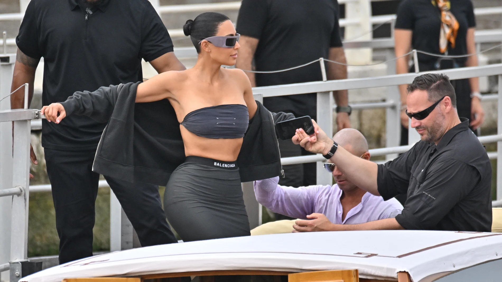 Las celebrities llegan a Venecia para la boda.