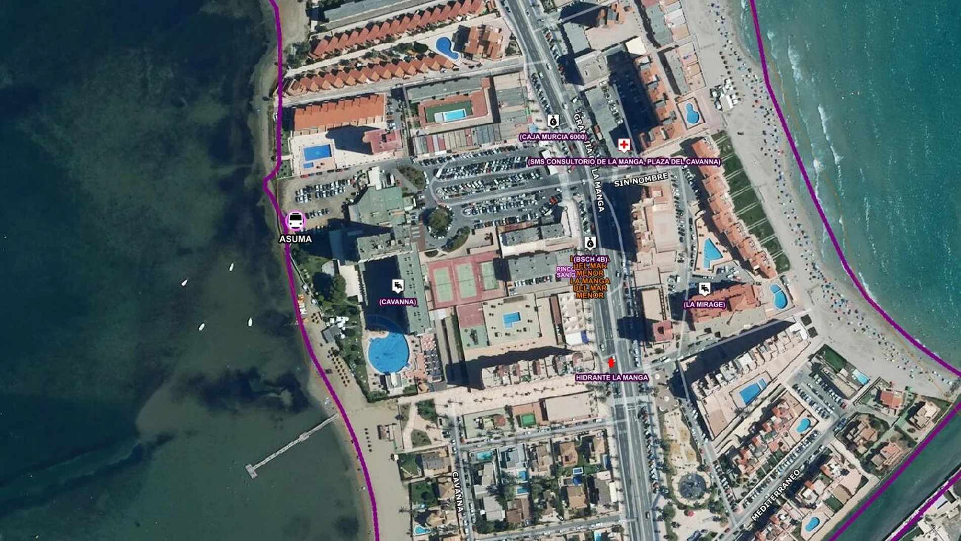 MURCIA.-Sucesos.- Fallece una mujer de 77 años mientras se bañaba en La Manga del Mar Menor, en Cartagena (Murcia)