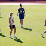 Entrenamiento de la selección femenina de fútbol