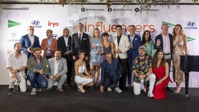 Todos los galardonados en los premios Influencers