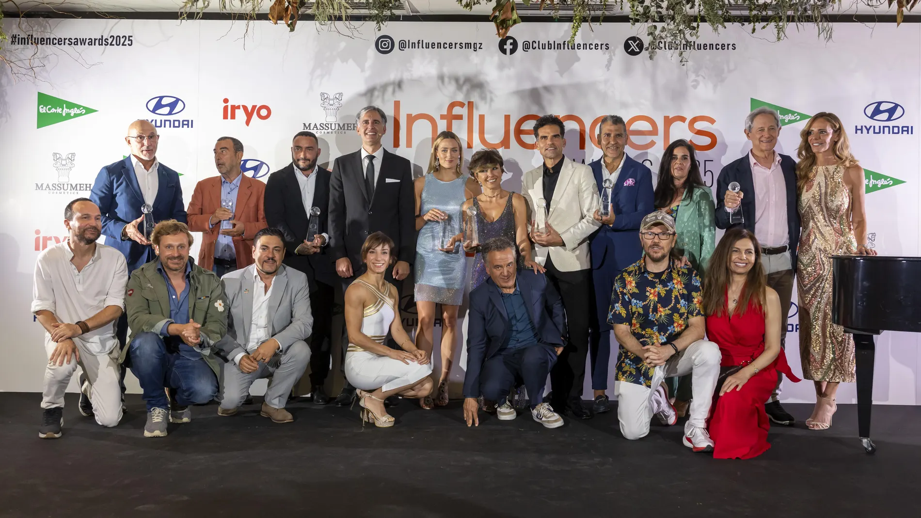 Todos los galardonados en los premios Influencers
