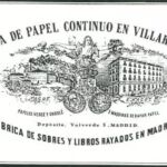 Publicidad de la fabrica de papel de Villarluengo
