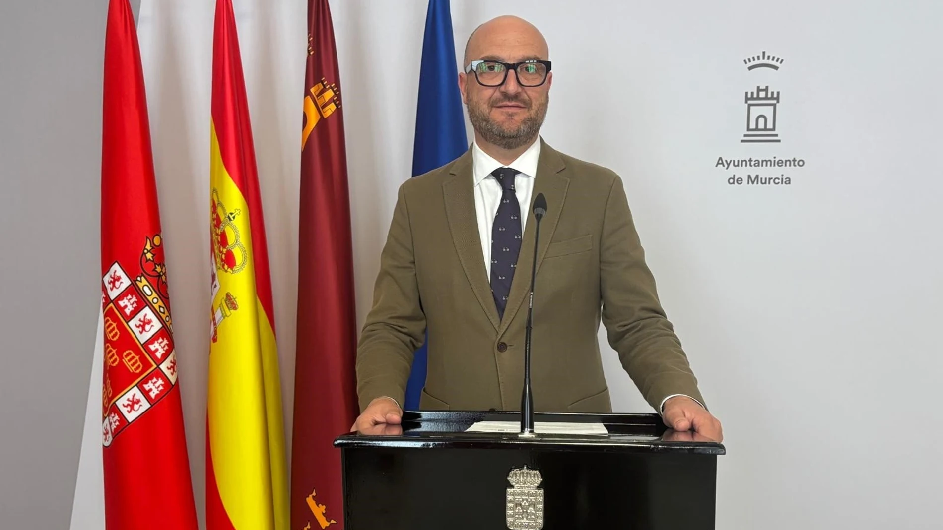 El concejal de Movilidad, Gestión Económica y Contratación, José Francisco Muñoz REMITIDA / HANDOUT por AYUNTAMIENTO DE MURCIA Fotografía remitida a medios de comunicación exclusivamente para ilustrar la noticia a la que hace referencia la imagen, y citando la procedencia de la imagen en la firma 26/06/2025
