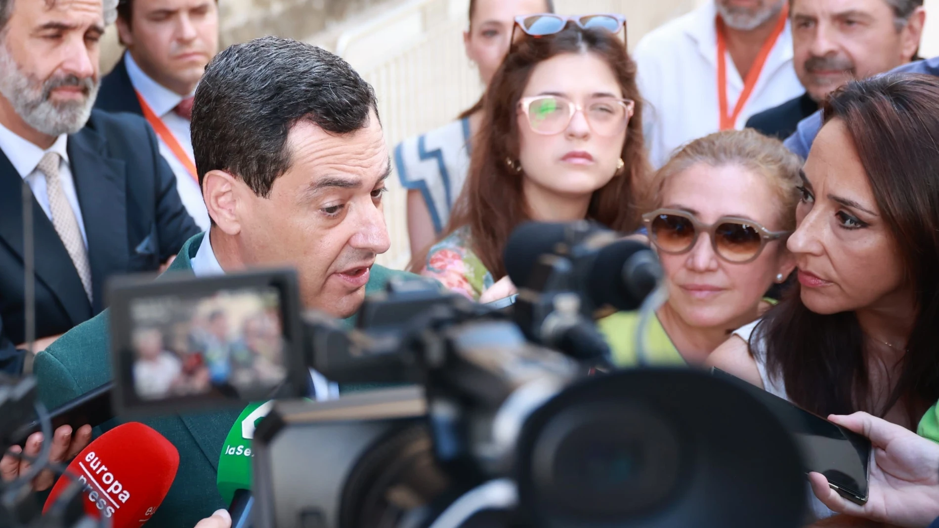 El presidente de la Junta de Andalucía, Juanma Moreno