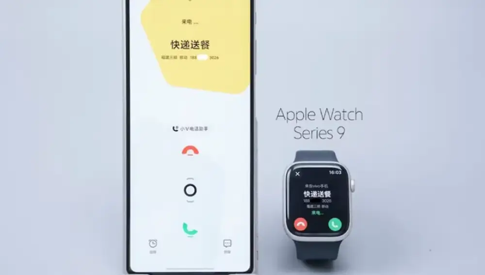El vivo conectado a un Apple Watch
