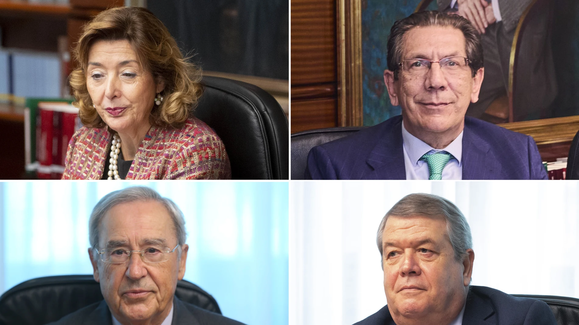 Concepción Espejel, Enrique Arnaldo, Ricardo Enríquez y César Tolosa