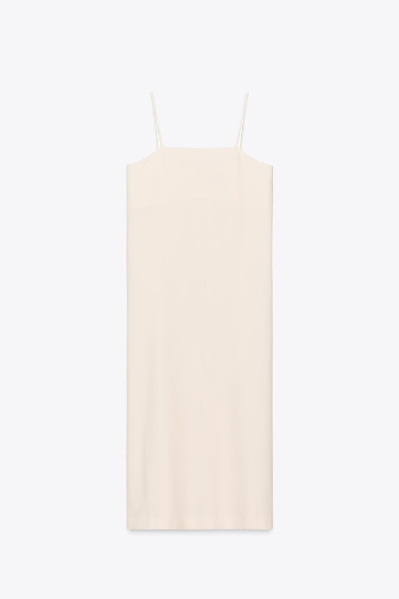 Vestido minimal tirantes zw collection.